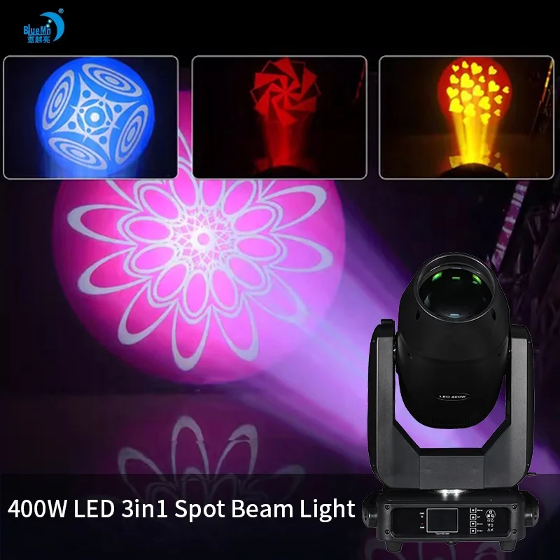 New Arrival 400W 20R BSW CMY CTO Dj Wedding LED 3in1 400W Beam Spot Wash Moving Head Stage Lights
