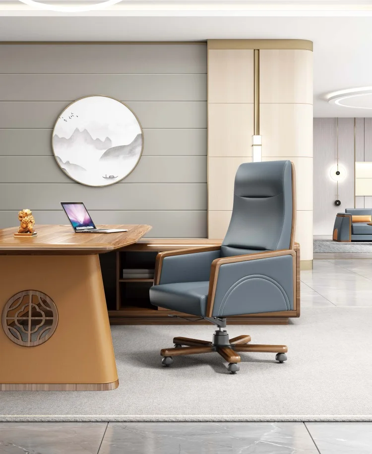 Comfortable Luxury Office Table Desk Executive Wooden Office Desk Quality Executive Boss Table Office Furniture Set