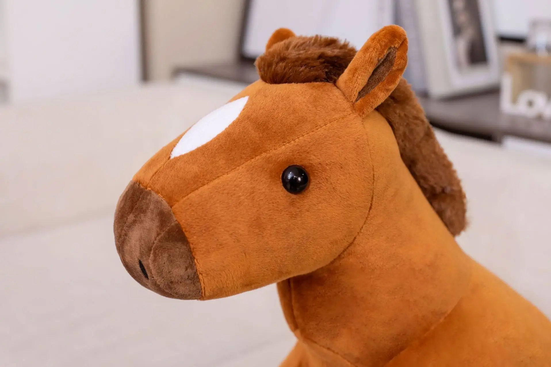 Fat Cute Farm Animal Stuffed Toys Plush Horse Pillow