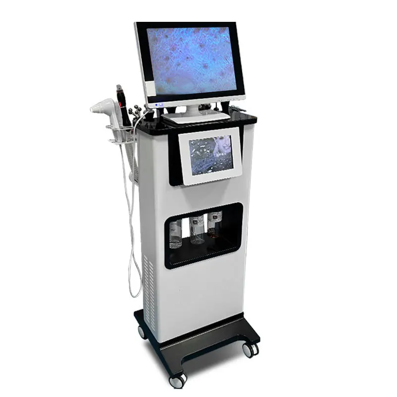 2024 Newest 11 in 1 oxygen jet skin analysis machine skin analyzer facial machine hydra dermabrasion hydra ems facial machine