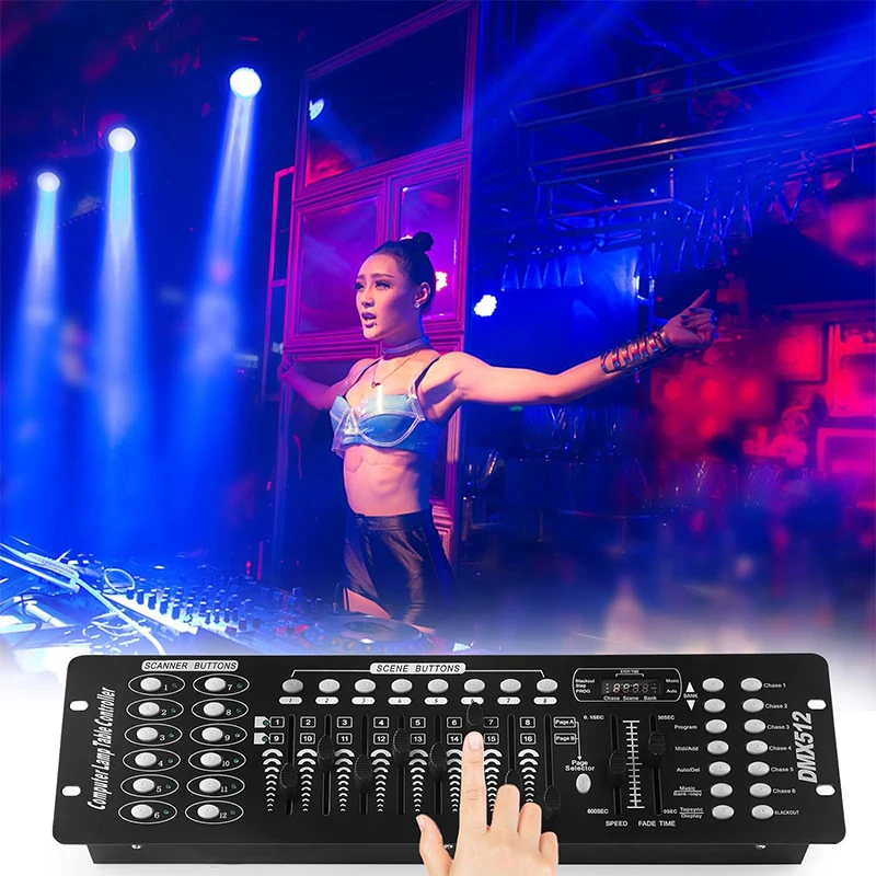 512 контроллер DMX 192 Канал консоль сценического освещения консоли для вечеринки DJ Disco Show Club Led Par Moving головные прожекторы