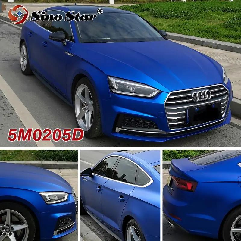 Суперматовая хромированная цветная автомобильная пленка Sino Star S5M02 матовая красная виниловая наклейка