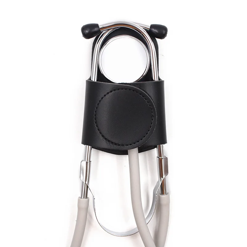 Custom Hospital Doctor Stethoscope Case Nursing Accessories PU Leather Stethoscope Hip Clip Holder