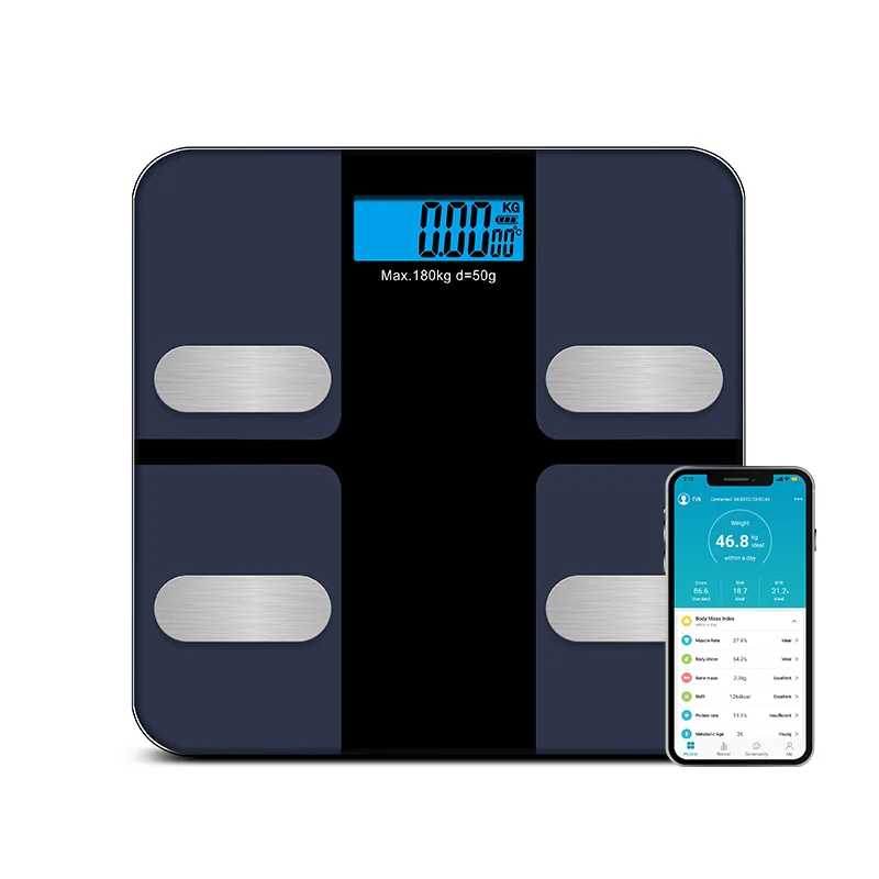 Электронные цифровые весы с индексом тела 180 кг 396lb подключенные умные для определения массы жира