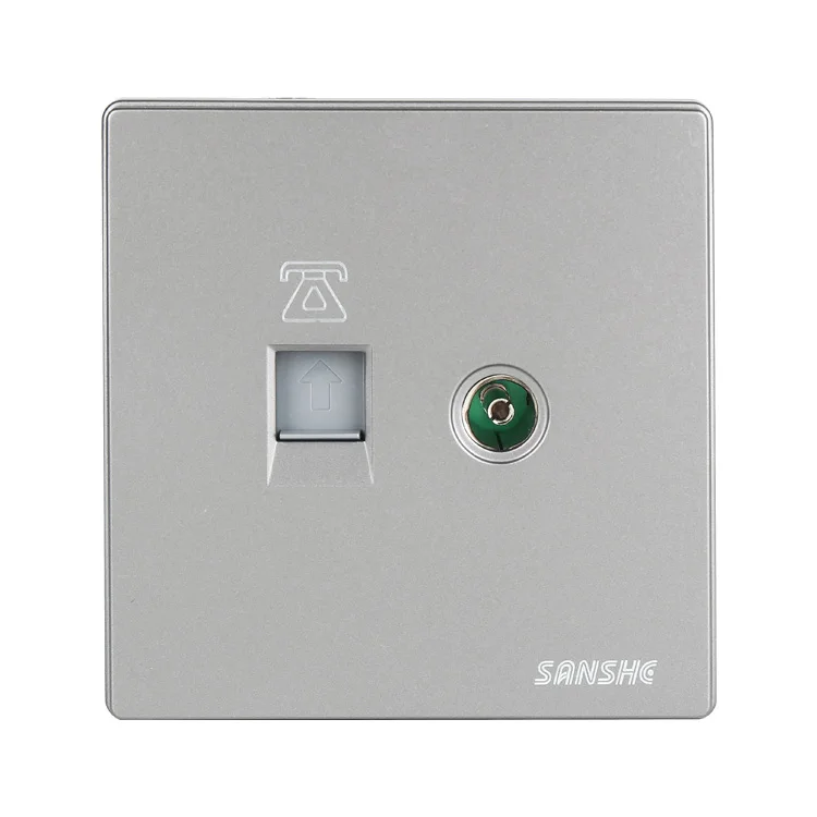 Sanshe PC material single relate eight core computer and data sockets