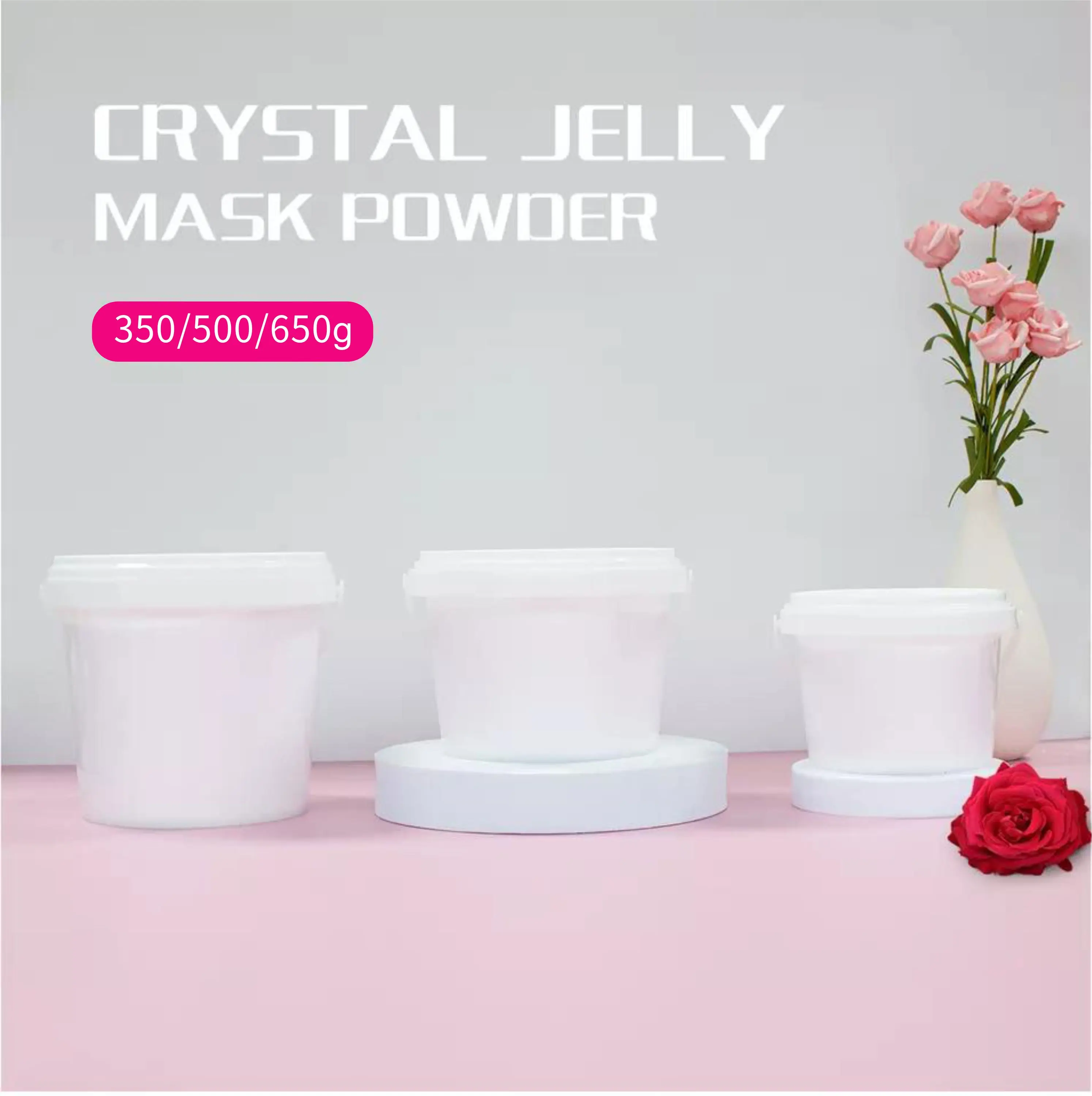 34 Flavors Organic Face Care Brightening Peel Off Facial Mask Powder Anhydrous Natural Jelly Mask Powder