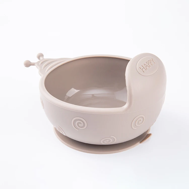 Custom packaging baby bowl silicone baby suction bowl silicone suction baby bowls