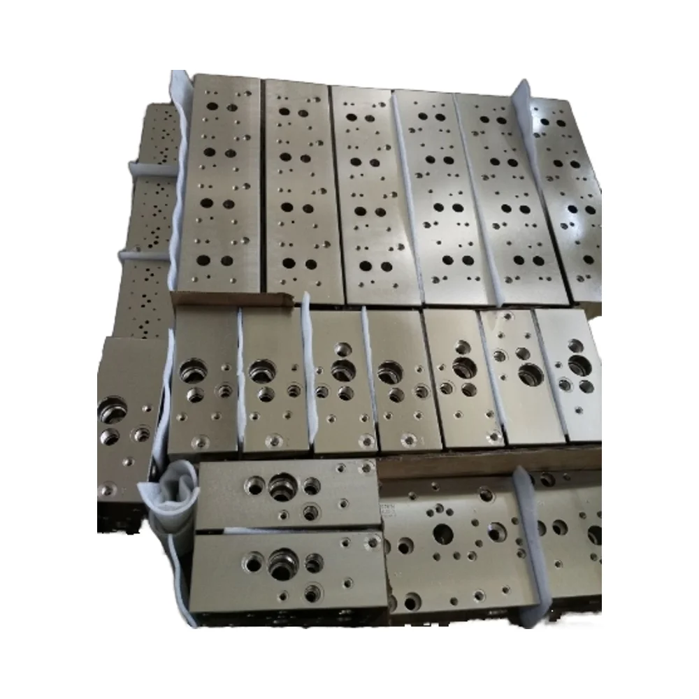Hydraulic valve block oil circuit integrated system processing station