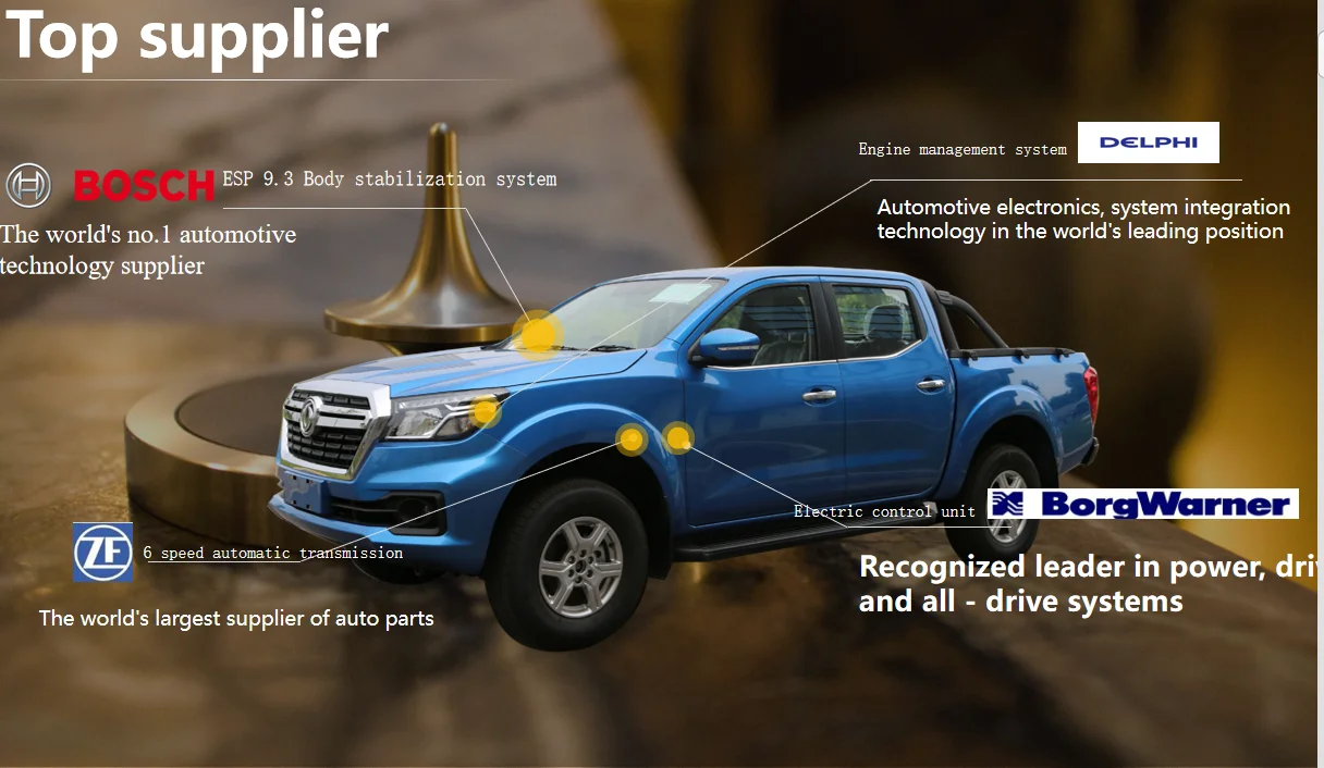  Dongfeng RICH 6 2WD бензиновый/дизельный двигатель с двойной кабиной пикап в наличии на