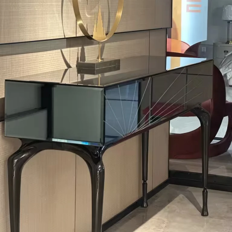 Alba Decoration Table Luxury Living Room Furniture Modern Design Porch Control Cabinet for Villa Entrance Corridor Console