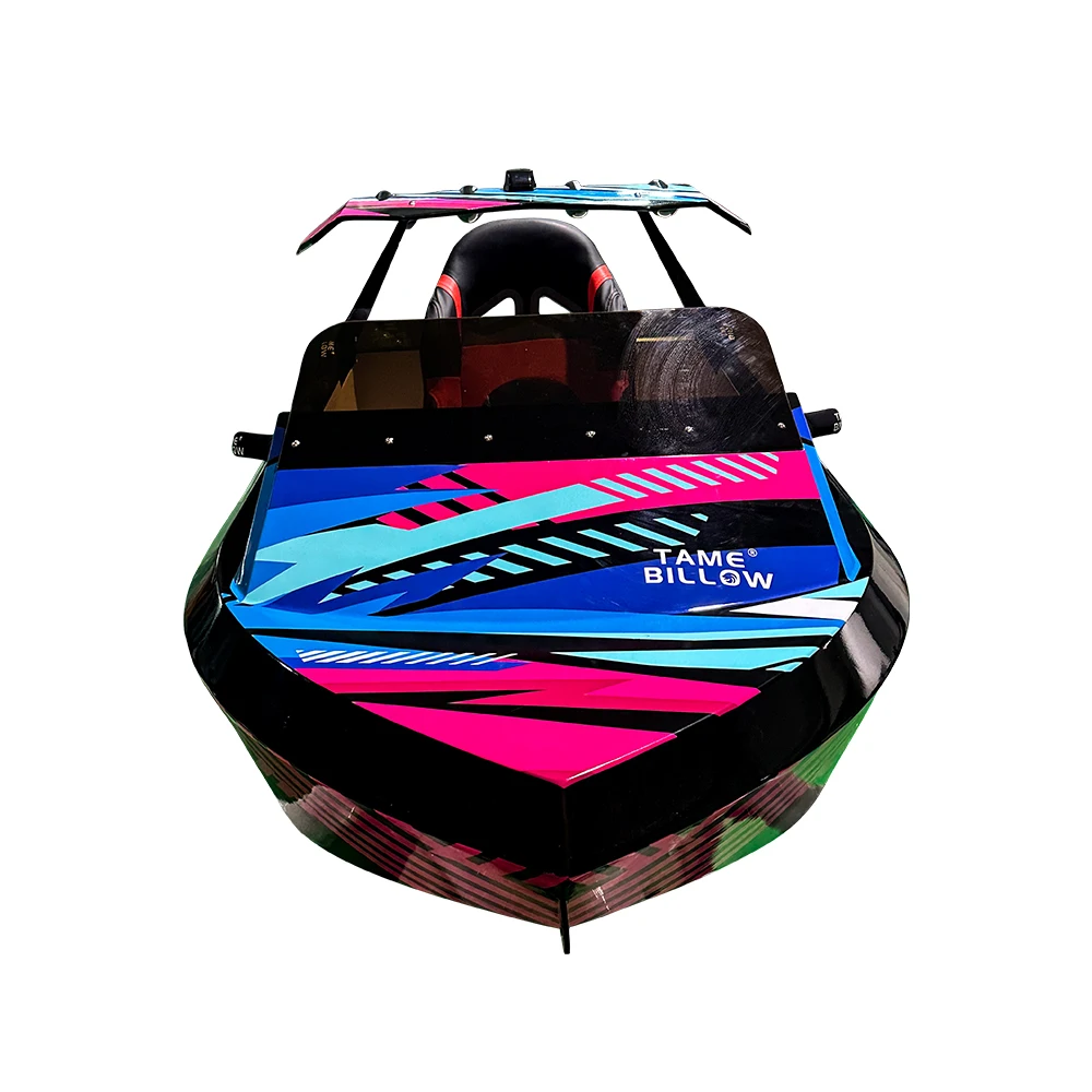 Glass Fiber Fast Speed Boat Easy to Drive Electric Aqua Kart Boat Water Sports Racing