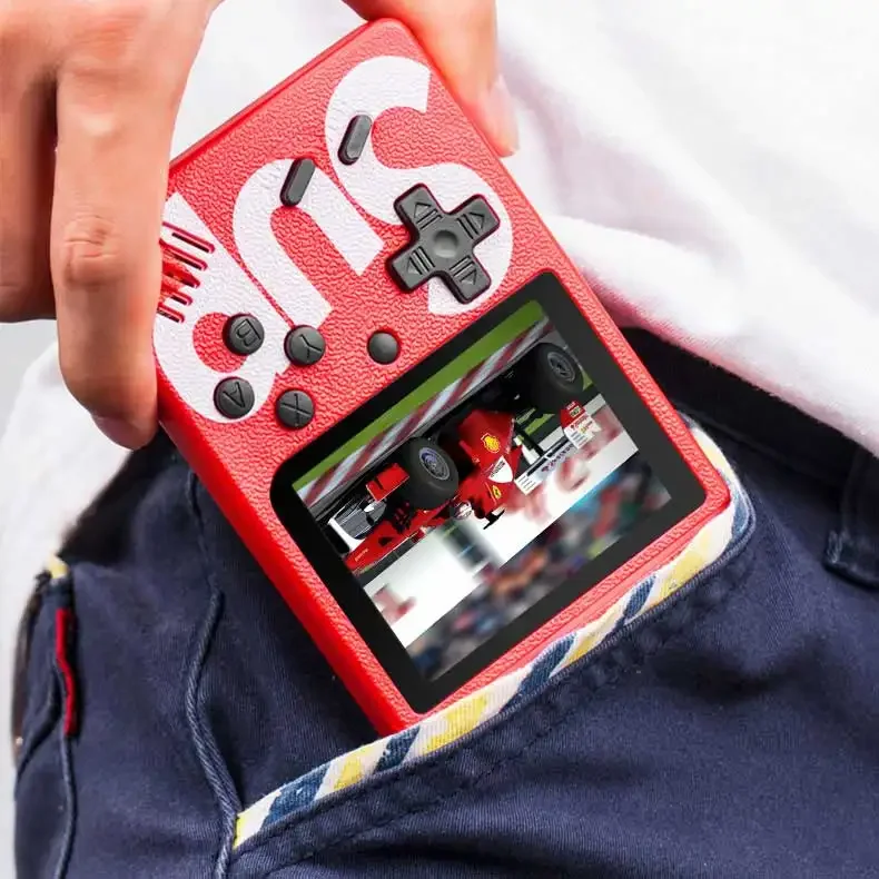 400 Games Sup Handheld 8 Bit Retro Game Console 3 Inch Hd Lcd Rechargeable Mini video Game Player
