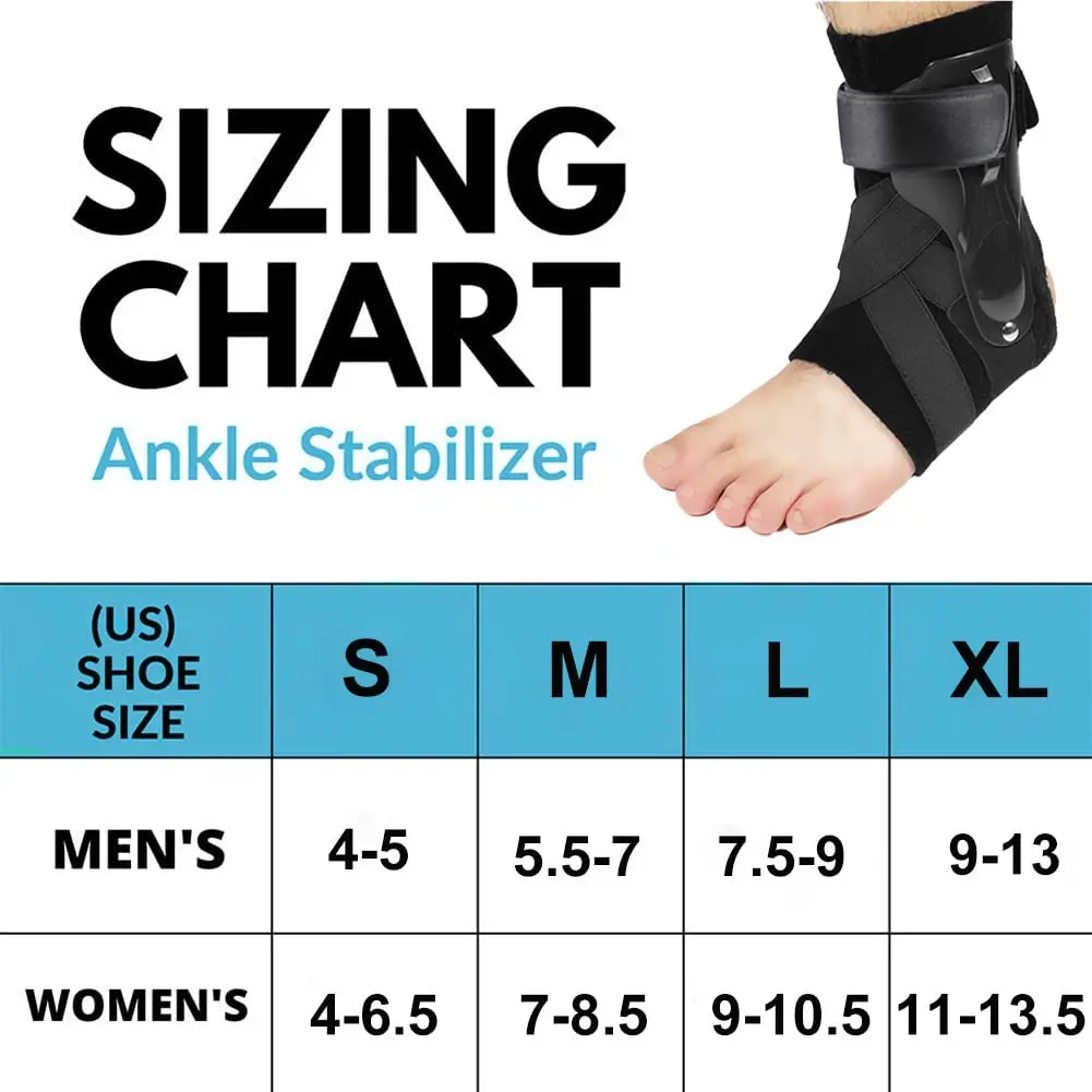 HKJD Adjustable Wraps Orthopedic Compression Ankle Brace Support  Protection Sprain Ankle Brace Basketball For Men And Women