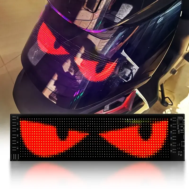 App Control Car Digital Letrero Programable Led Window Scrolling Led Display Flexible Led Screen Panel Flexible Led Car Sign