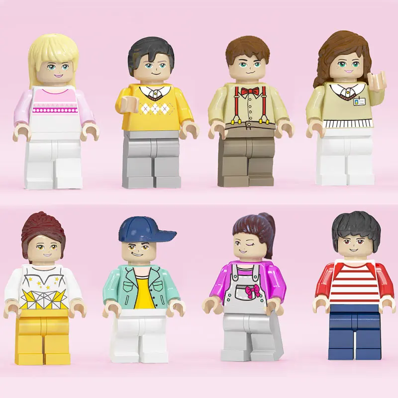4CM Mini building block figure Party Cake topper Candy toys Figure for Children Birthday gift
