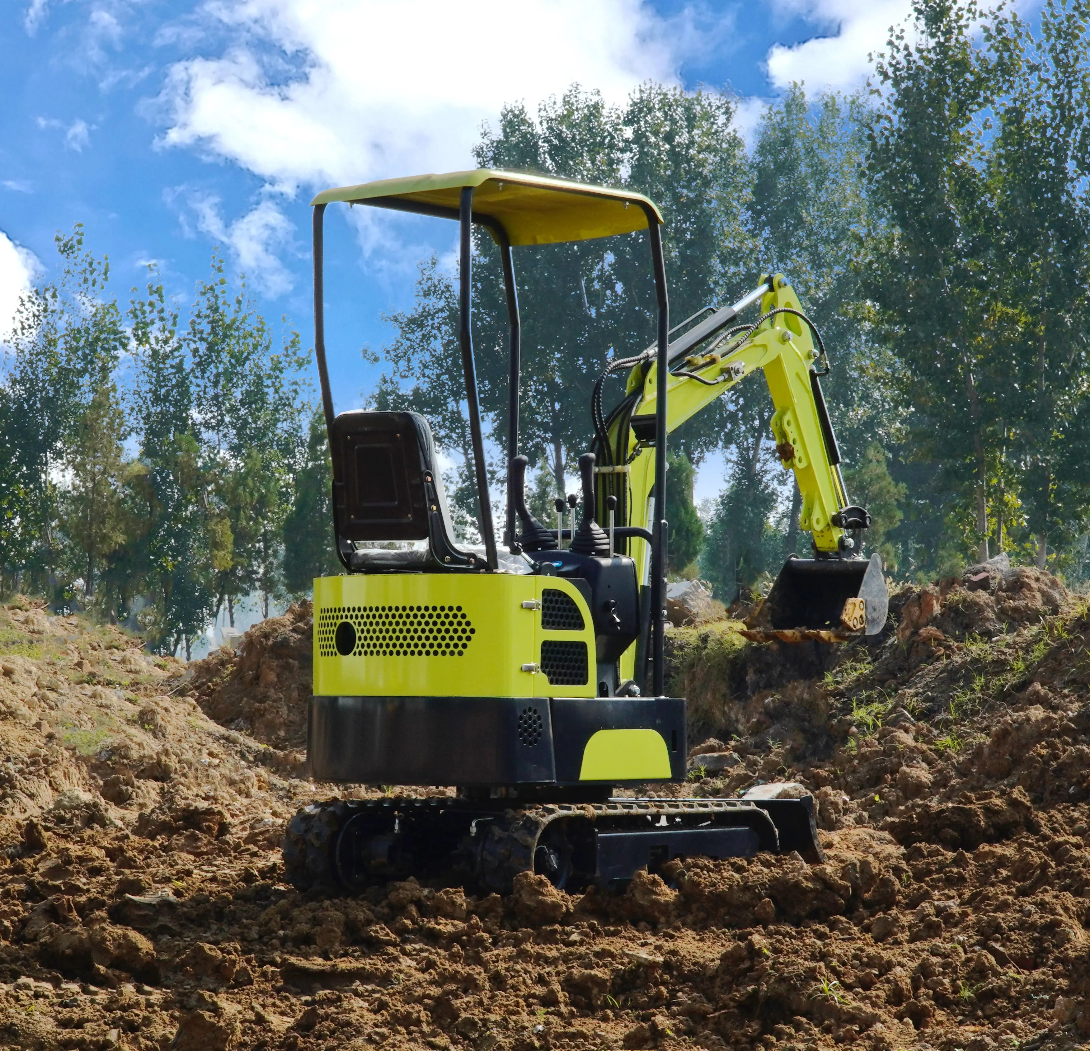 Manufacturer Electric Small Excavator With Cab Excav Mini Crawler Excavator For Sale