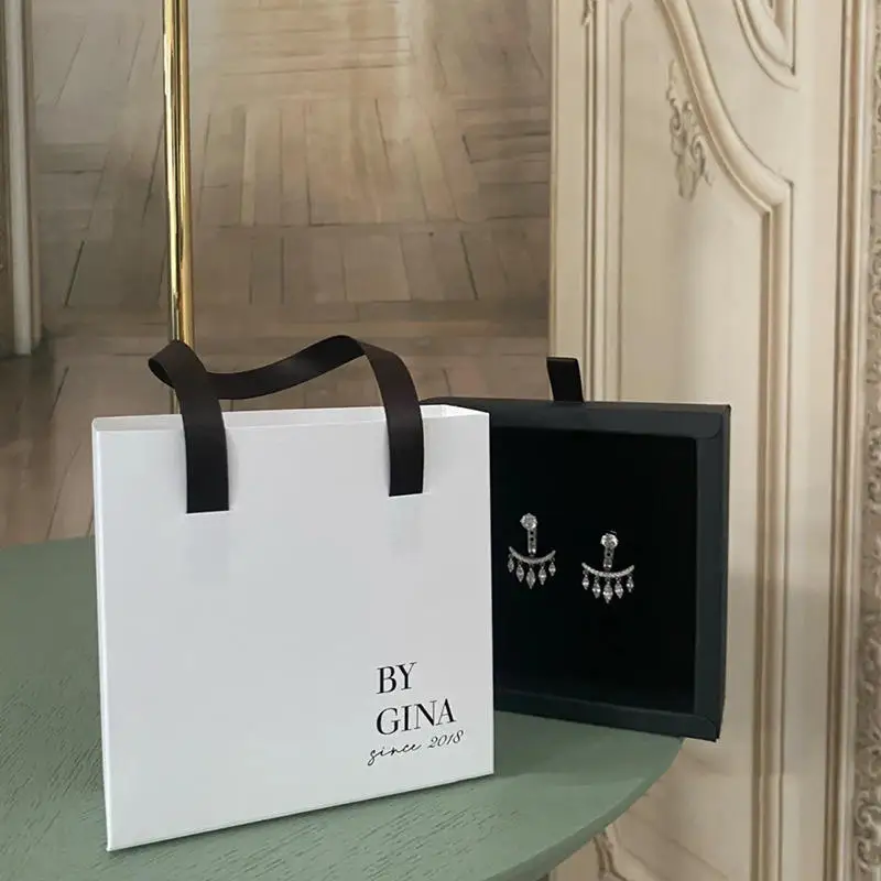 Manufacturer Custom Logo Jewelry Box Packaging Jewellery Gift Paper Box Packaging Jewelry Boxes With Discount