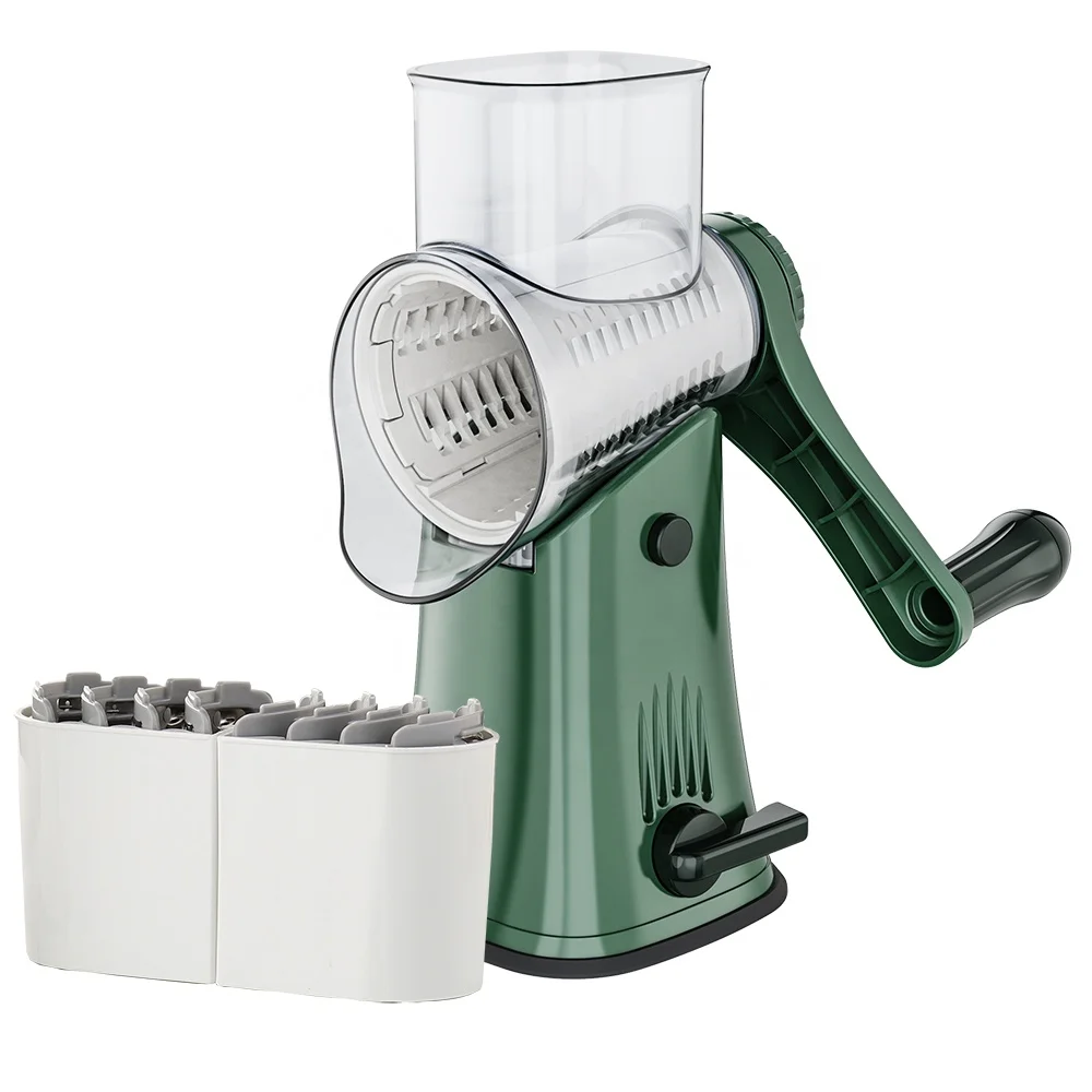 New Rotary Vegetable Potato Slicer Speed Slicer And Grater of 5 Blades