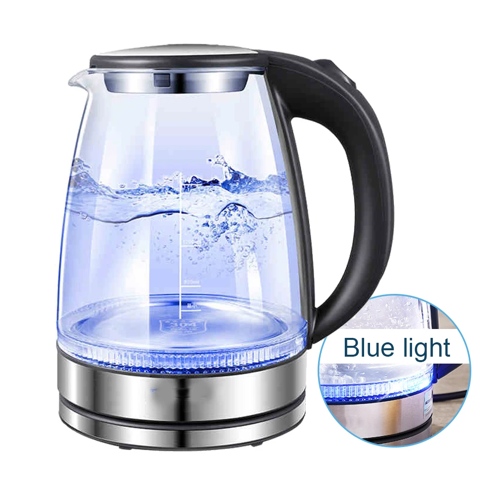 Светодиодный светильник, самый популярный электрический водонагреватель, чайник, стеклянный корпус, электрический стеклянный чайник для воды