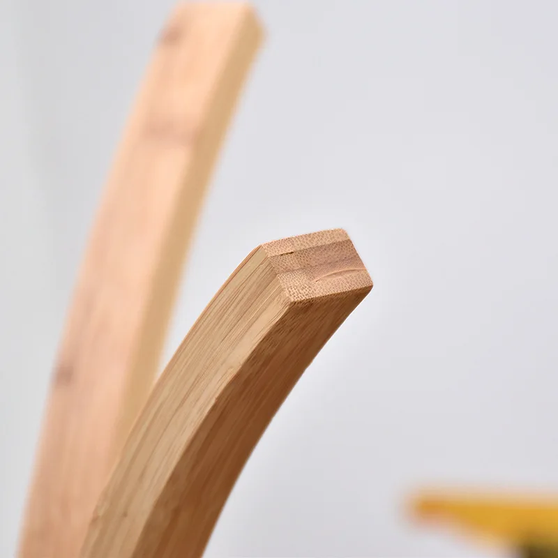 Factory Sale Various Living Room Four Feet Standing Bamboo Clothes Rack