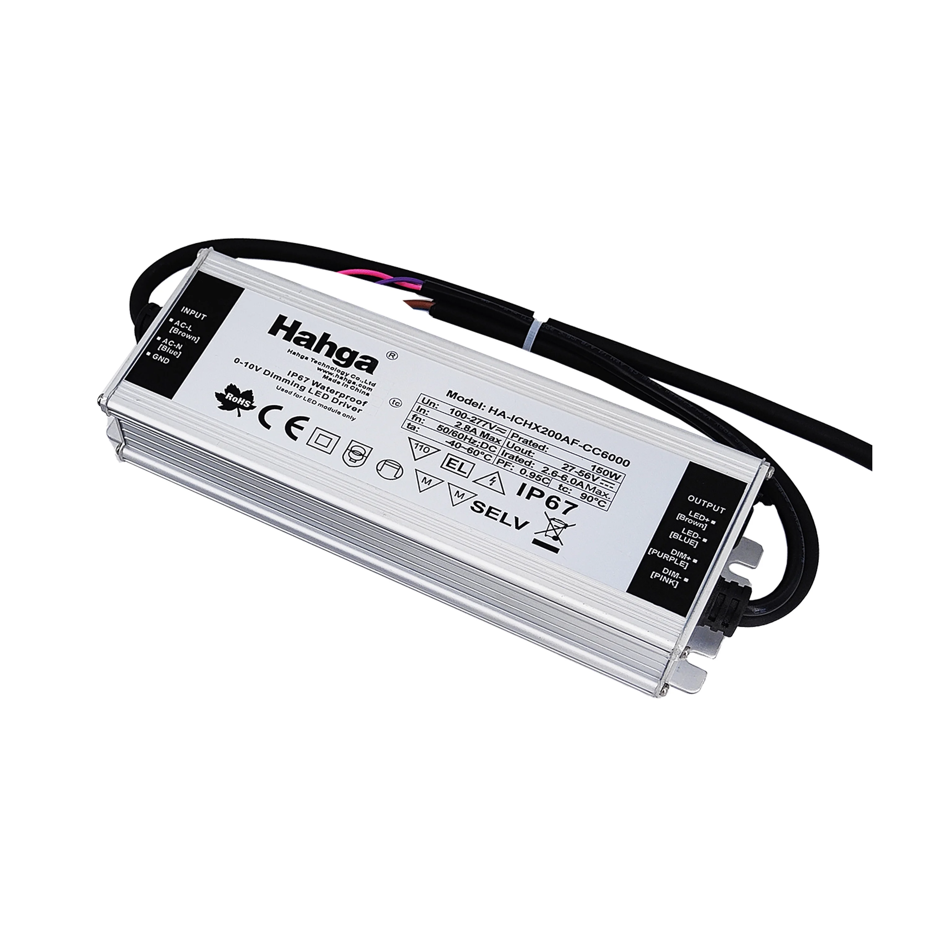 150w 700ma transformer 0-10V 1-10V dimmable led driver high Efficiency constant current non-isolation flicker-free led driver