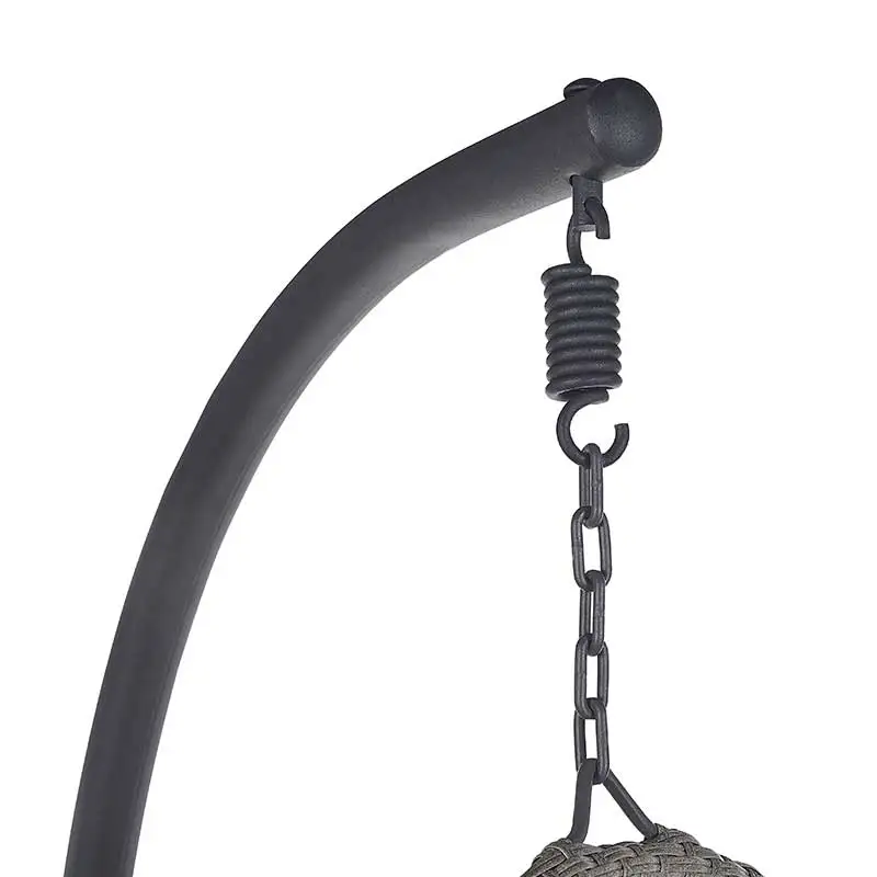 Outdoor indoor with stand hanging rattan basket garden egg chair swing