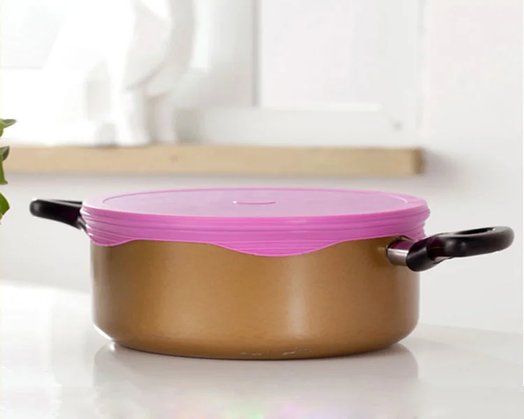 
Silicone Stretch Lids Durable fresh food Reusable Multi-Size Silicone Seal Bowl Cover 