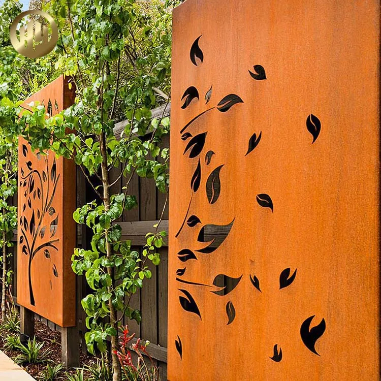 Cheap Durable Corten Steel Rusty Metal Decoration Screen Divided Panel