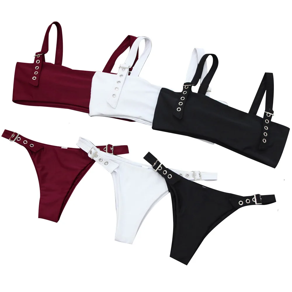 
Fashion Tanga Ankara Hot Sexy Two Piece Bikini Swimwear Show Waist Chain Micro Mini Thong Teen Bikini Oem 