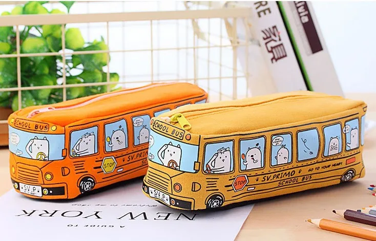 
2020 new design carton cute pencil cases car pencil box for kids 