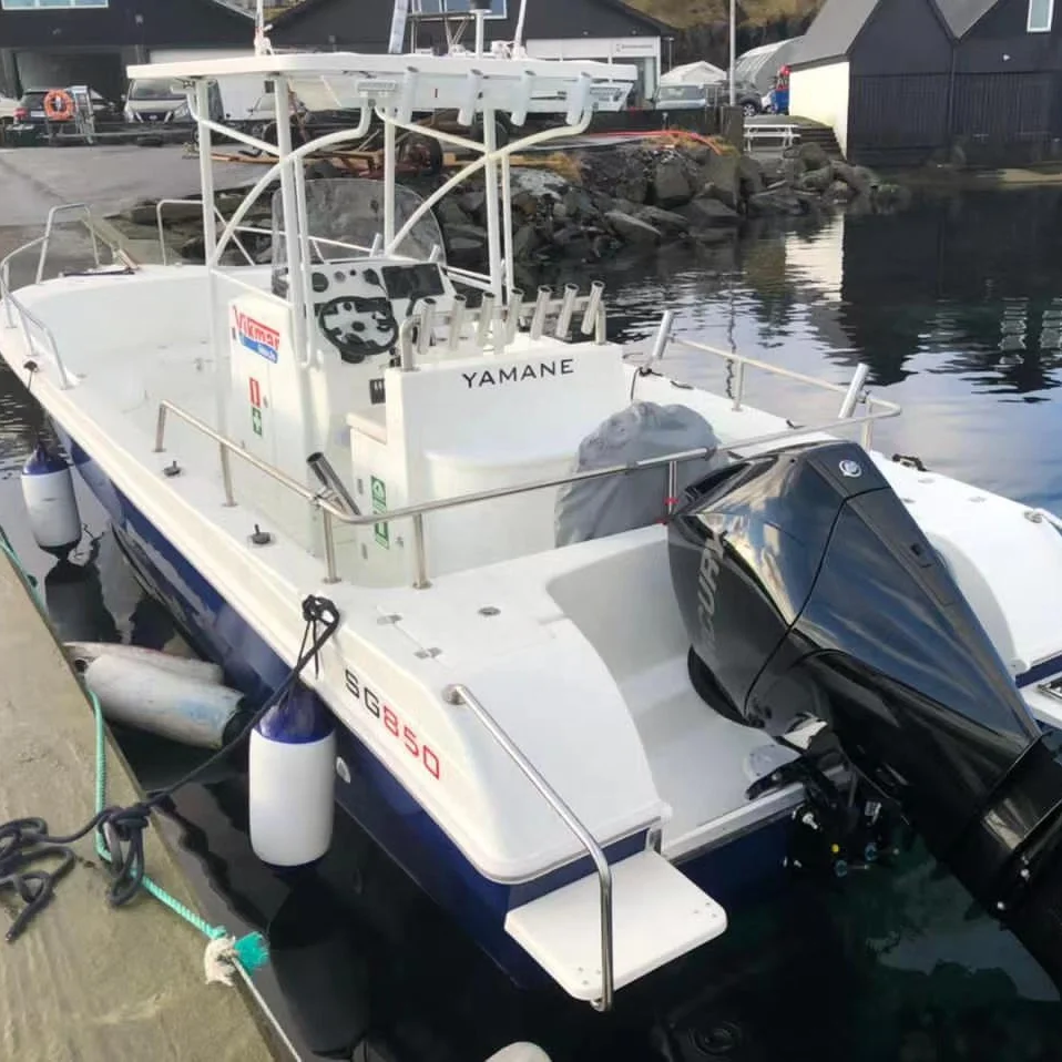 Лодка из стекловолокна YAMANE 8 50 м для рыбалки скоростное судно центральная консоль рыболовная яхта лодка продажи