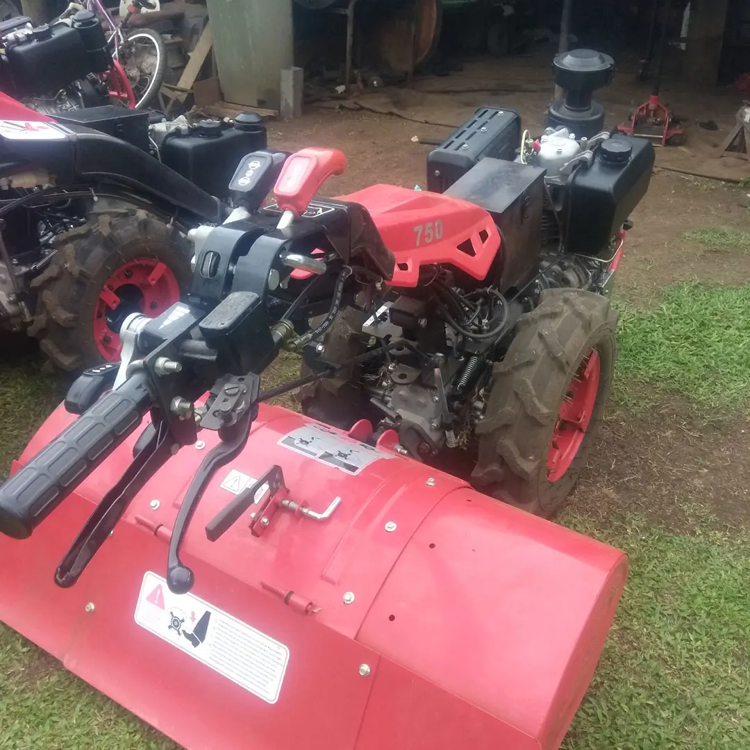 Brand new diesel mini two wheel farm walking tractor and rear tine tiller rotary hoes CE approved suits gardens light commercial