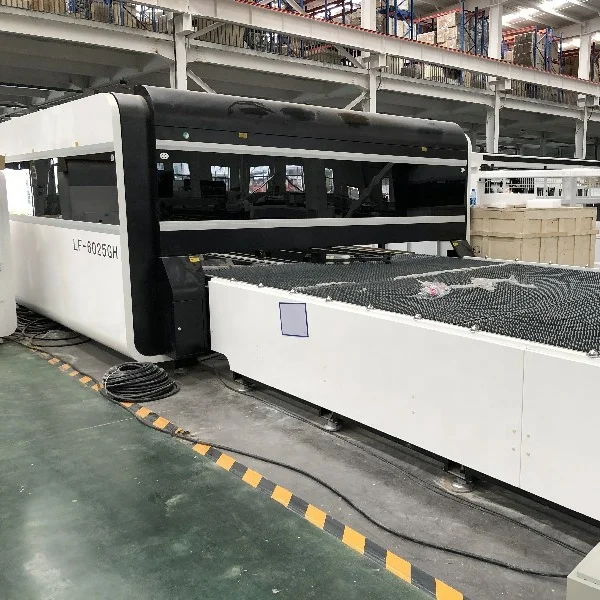 G.weike 12000W raycus or IPG fiber laser source LF3015 6025 8025 GA GT GH laser cutting machine