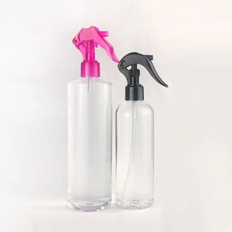 Custom Clear Fine Mist Hair Spray Bottles With Trigger 100ml 300ml 500ml Empty Plastic Bottle Sprayers Hand Trigger Spray Bottle