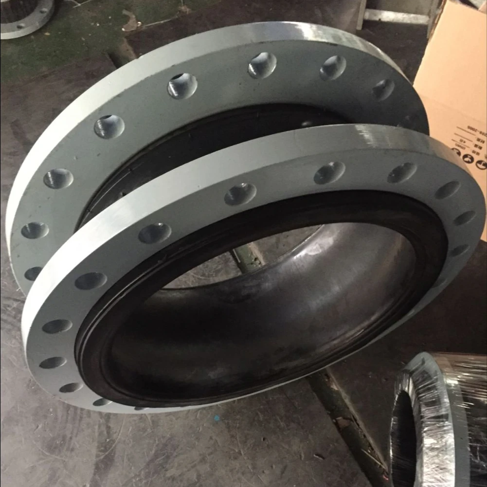 Jiufu Din Standard Carbon Steel Flange Type Flexible Rubber Expansion Joint for water supply PVC pipe