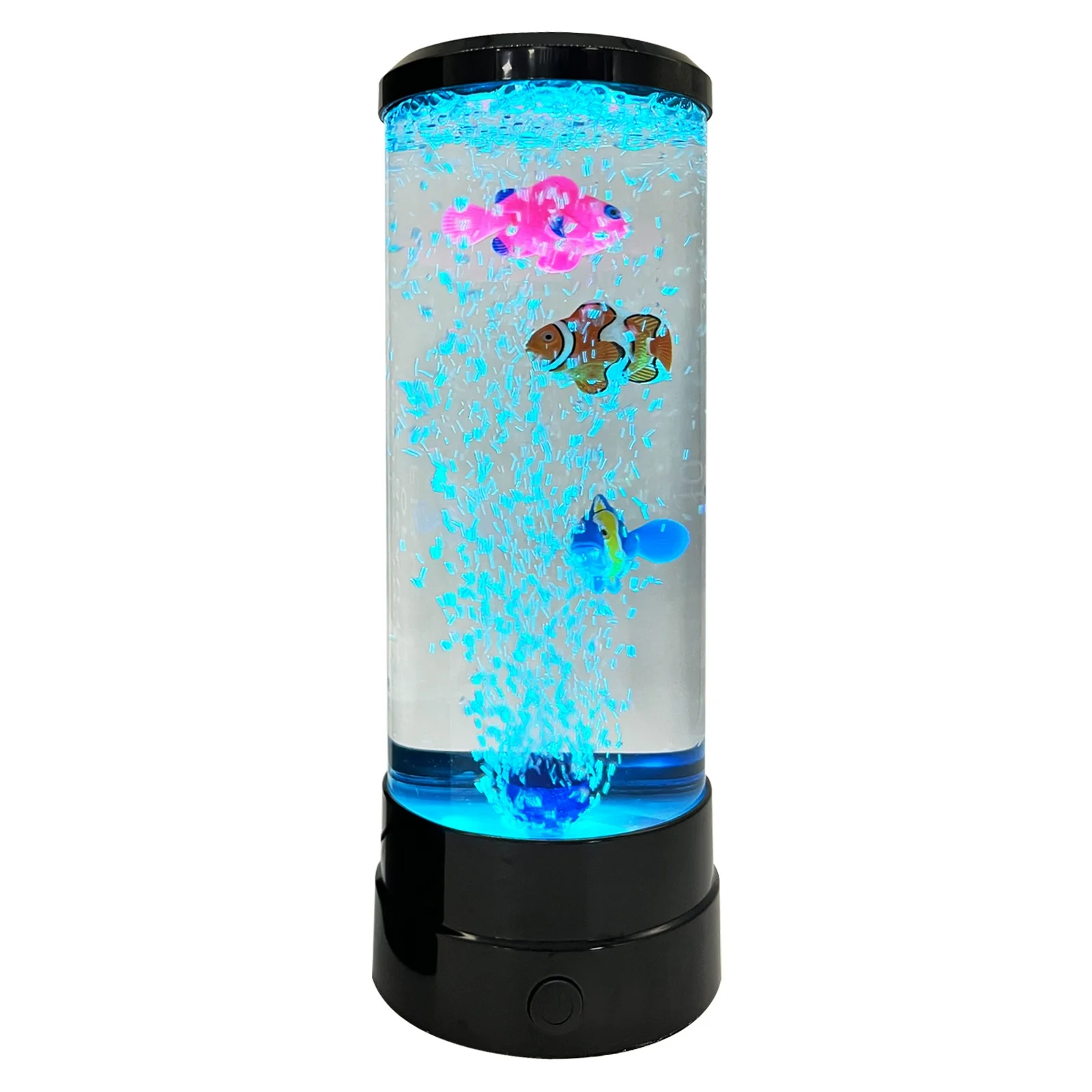 Mini Fish Lava Lamp Bubble LED Multi-Color Changing Aquarium Light Fish Night Light for Home Office Living Room Decor