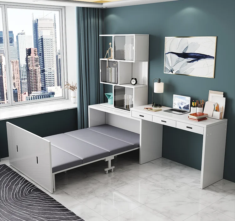 space saving bed frame metal folding bed mechanism