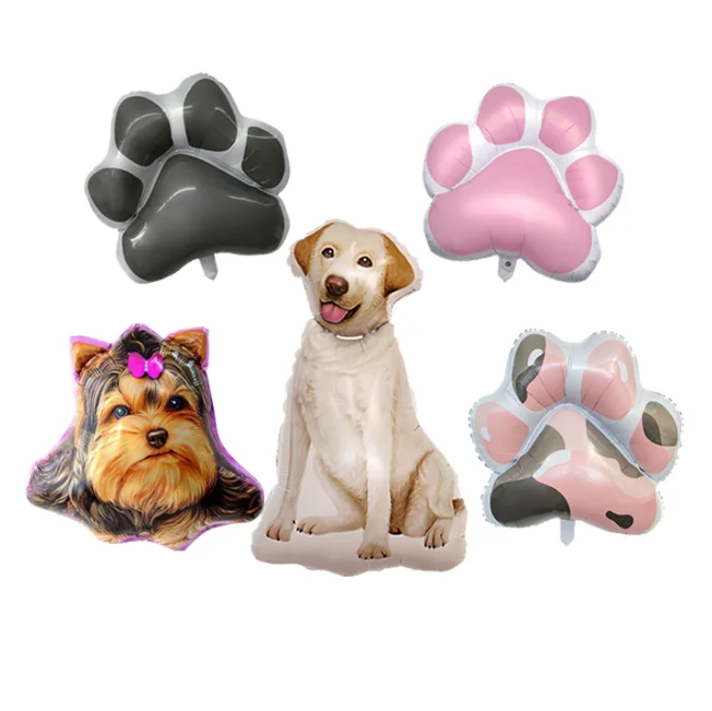 Labrador Dog Balloon for Animal Party Supplies Labrador Shape Foil Balloon