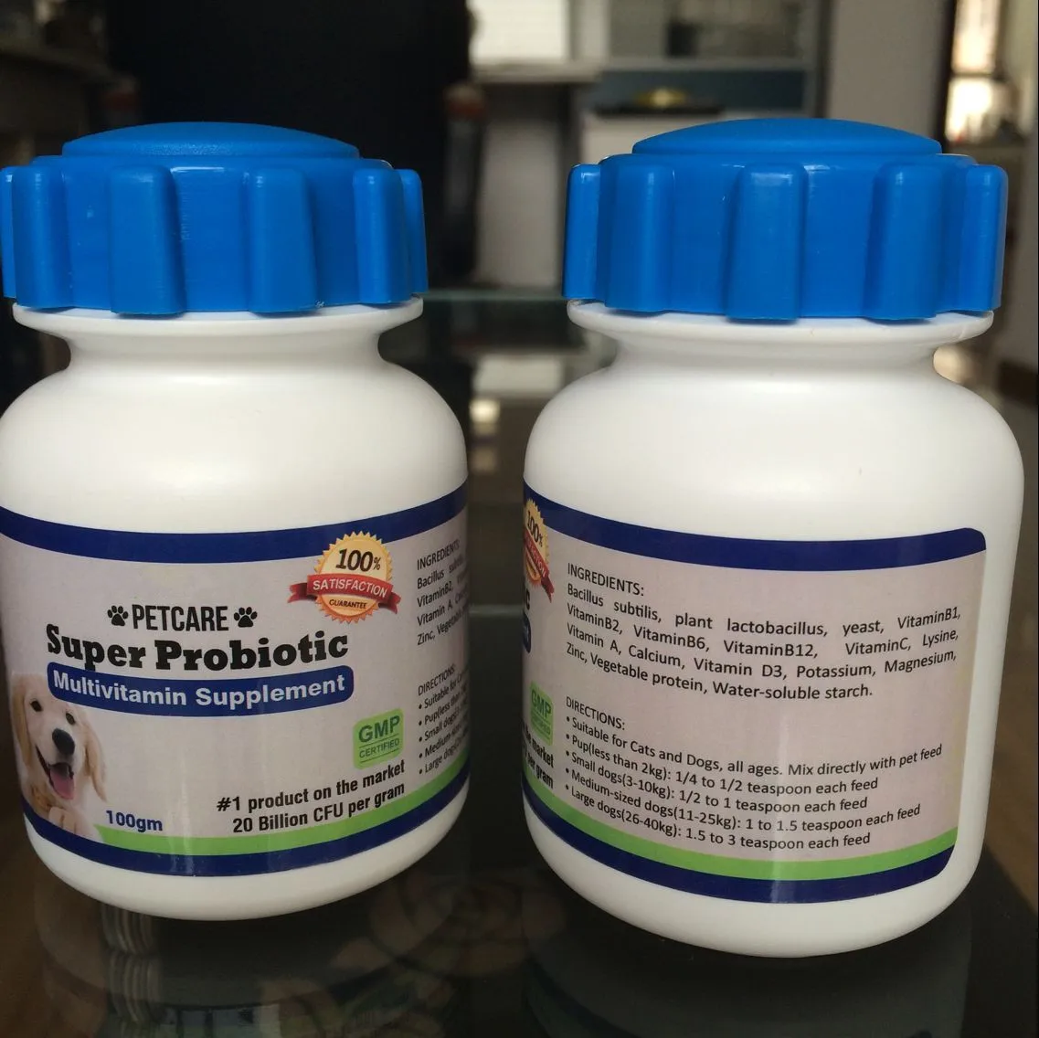 Dog Vitamin Bacillus Subtilis Powder Nutrition Supplements for Dogs Reduce Diseases Improve Digestion