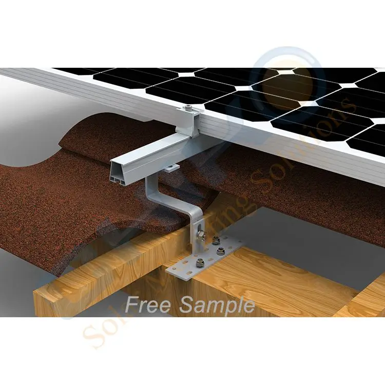 Solar Panel Mounting Rails Structure Hook Free Sample S Tile Roof Bracket Overseas warehouse Racking System Customized solutions