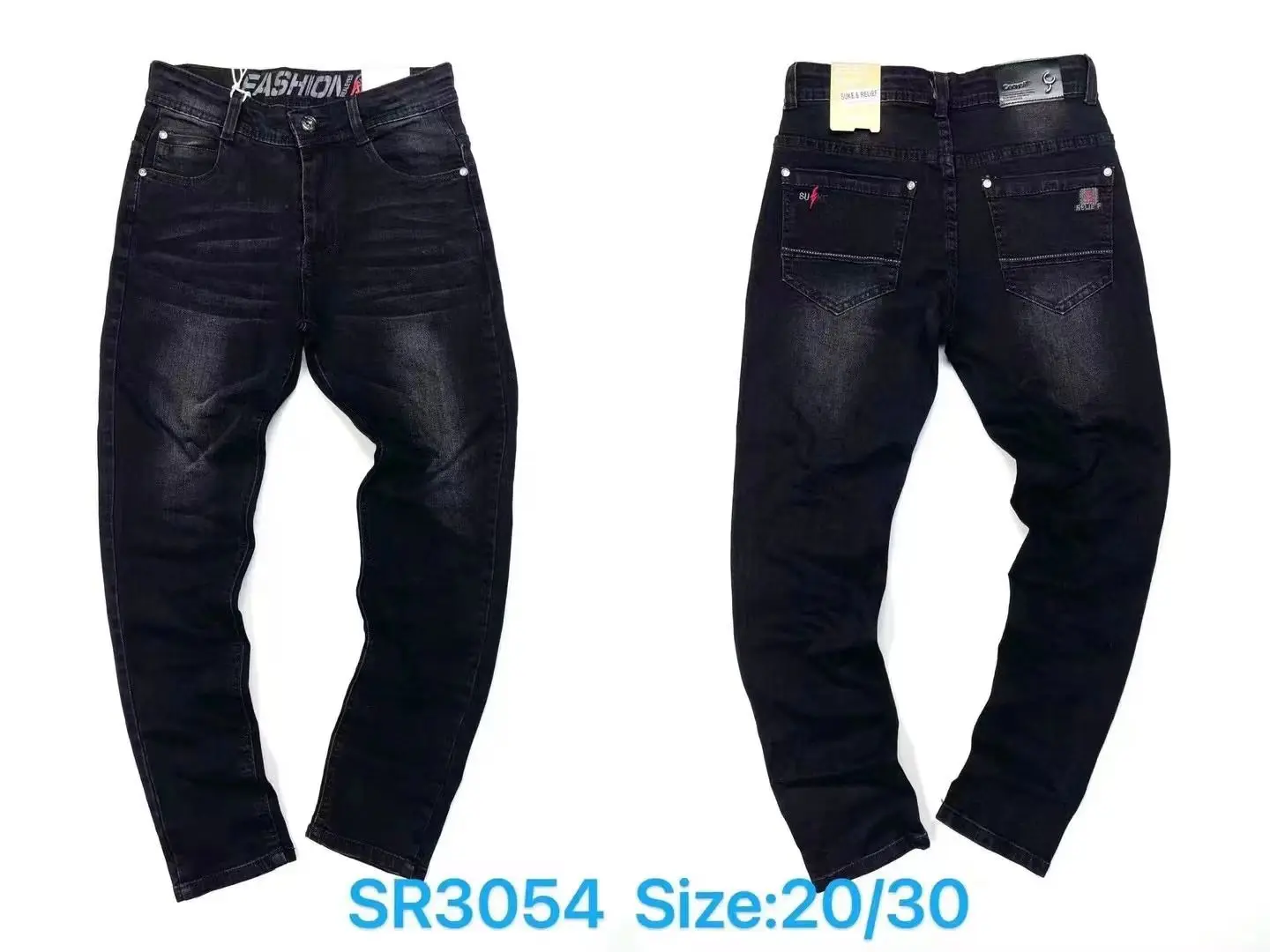 High Quality Kids Washed Boys Jeans Pant Stretch Denim Clothes Boys Jeans Trousers for 6 to 16 Years Children Boys Pants
