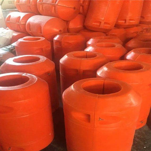 Water facility High Density Marine Dredge Pipeline Floats For Sand Discharge dredging Pipeline buoy sale