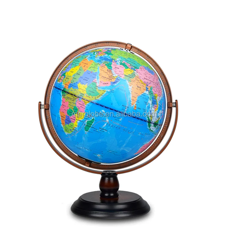 22.8cm 8 inch Constellation Globe With World Map and Light Desk Top Decorative Portable Plastic Globe For Kids Educational Globe