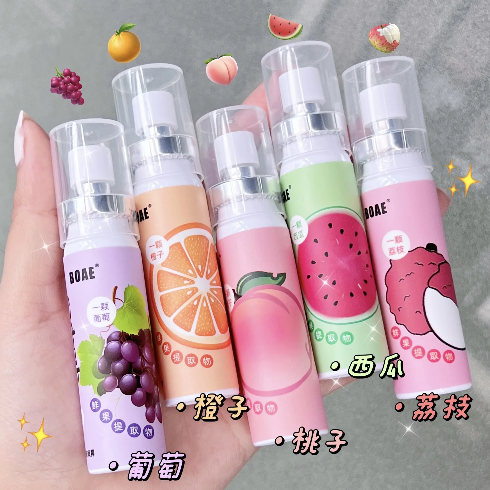 New natural herbal care lasting fragrance convenient to carry improve oral odor fruit flavor breath freshener spray