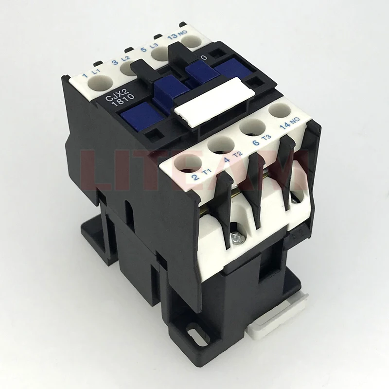 CJX2-1810 Series 18 Amp Magnetic Contactor  Electronic Components High Voltage Dc Contactor