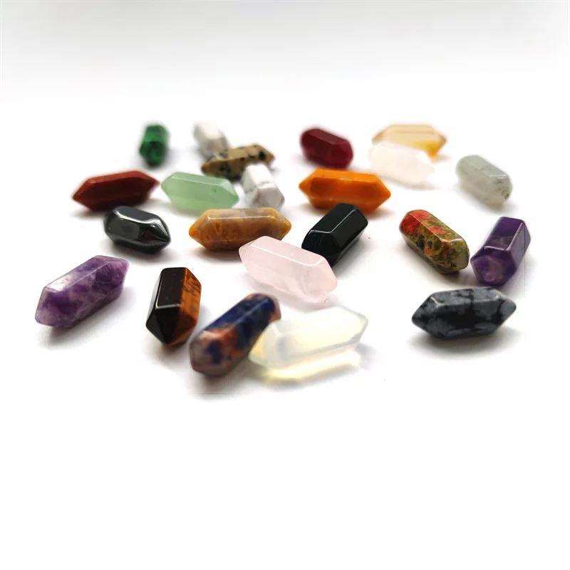 Natural healing reiki 2cm real quartz crystal double pointed double terminated mini point