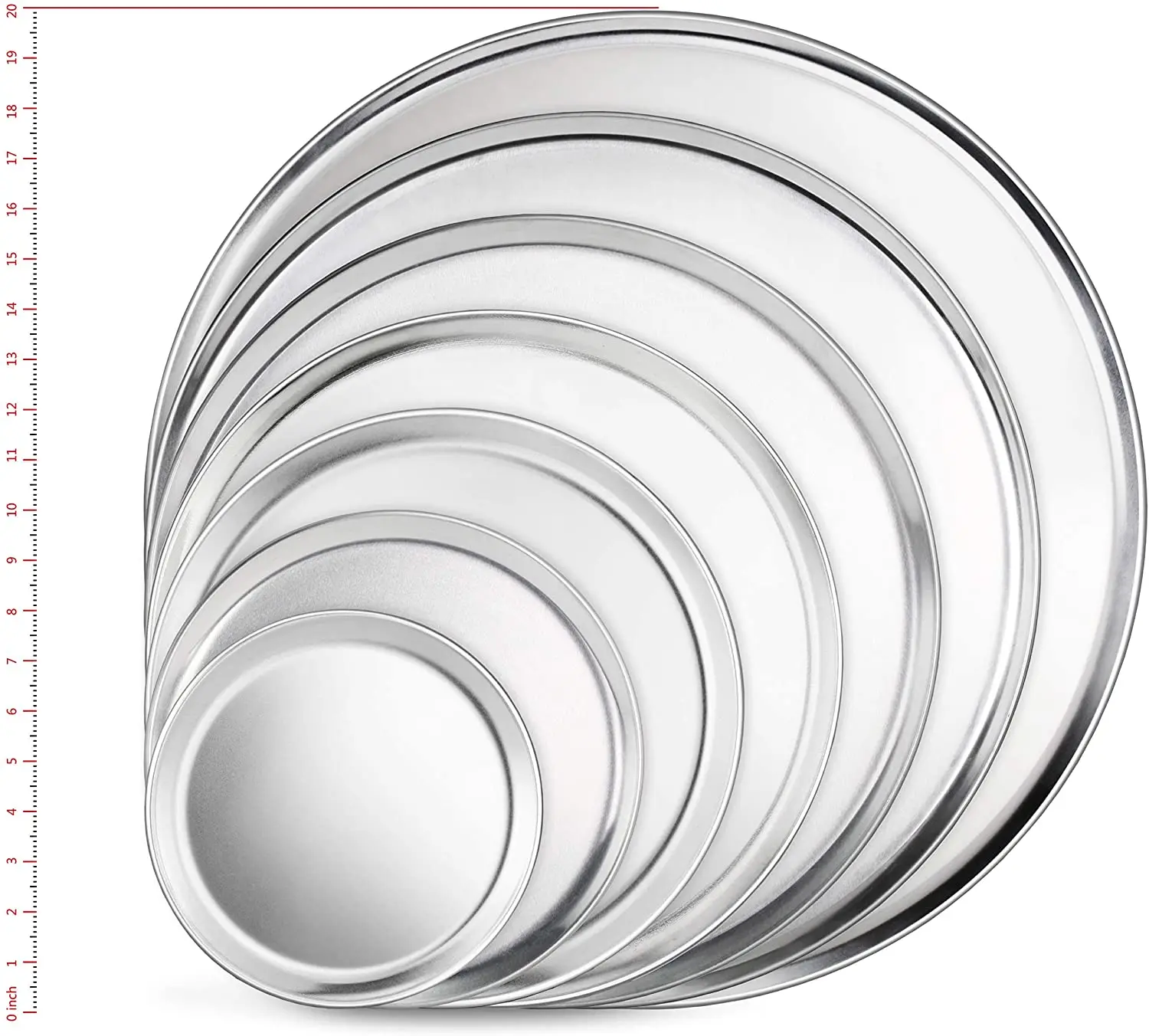 Various Size Supply 14 Inch Aluminum Round Pizza Baking Pan Tray With Wires