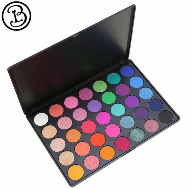 
Low moq 35 color 26mm makeup eyeshadow packaging 
