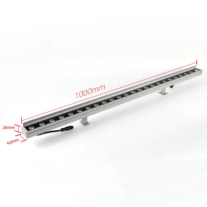 rgb 12w 18w 24w 36w led aluminum dmx512 wall washer light dc 24v decoration landscape wall washer light