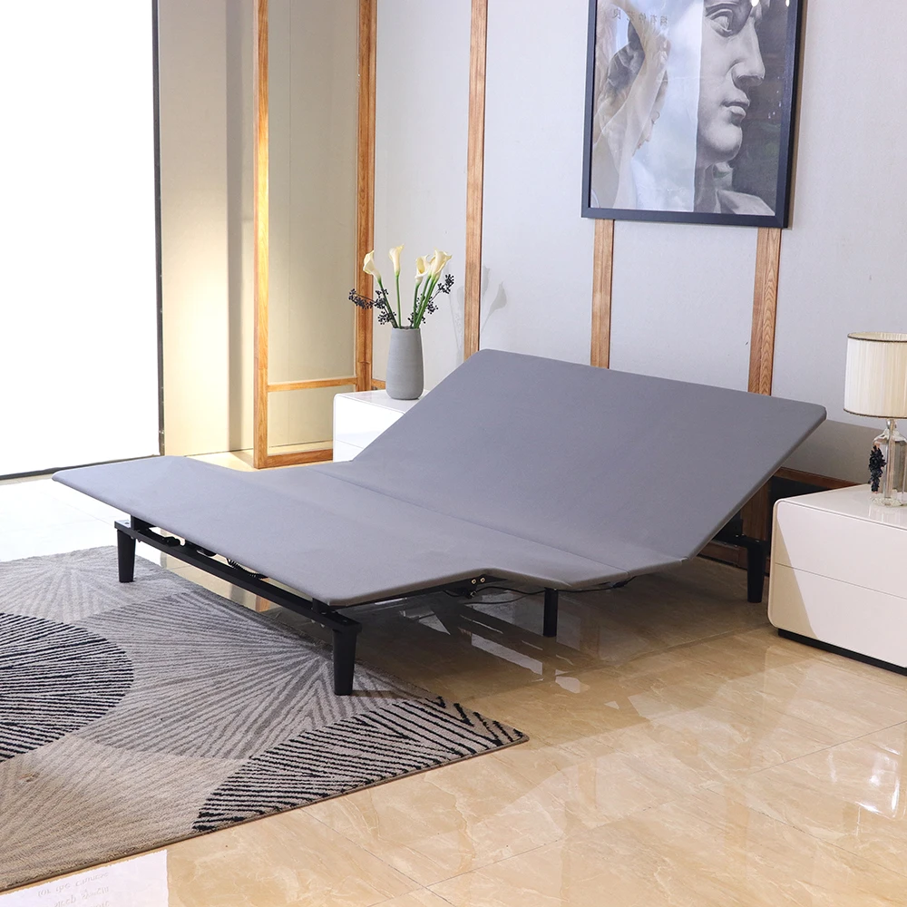 Modern Smart Furniture Cama Ajustable King or Queen Size Electric Adjustable Bed Frame With Massage for Home and Hotel